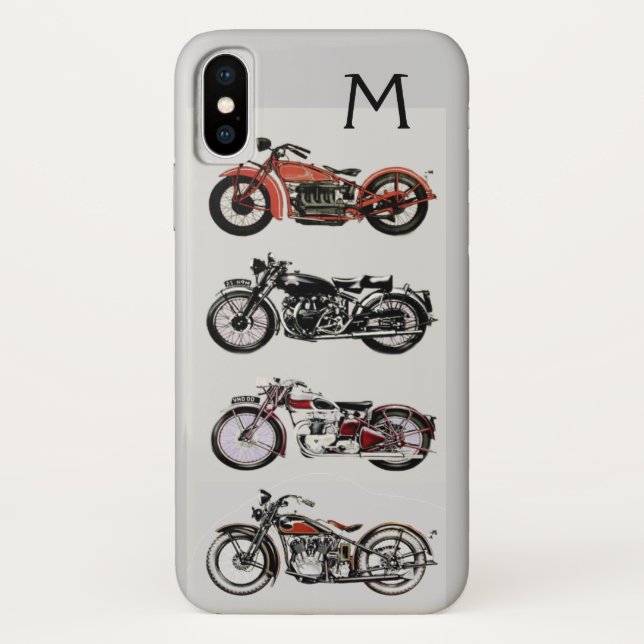 FUNDA DE Case-Mate PARA iPhone MOTOCICLETAS DE VINTAJE MONOGRAM (Reverso)