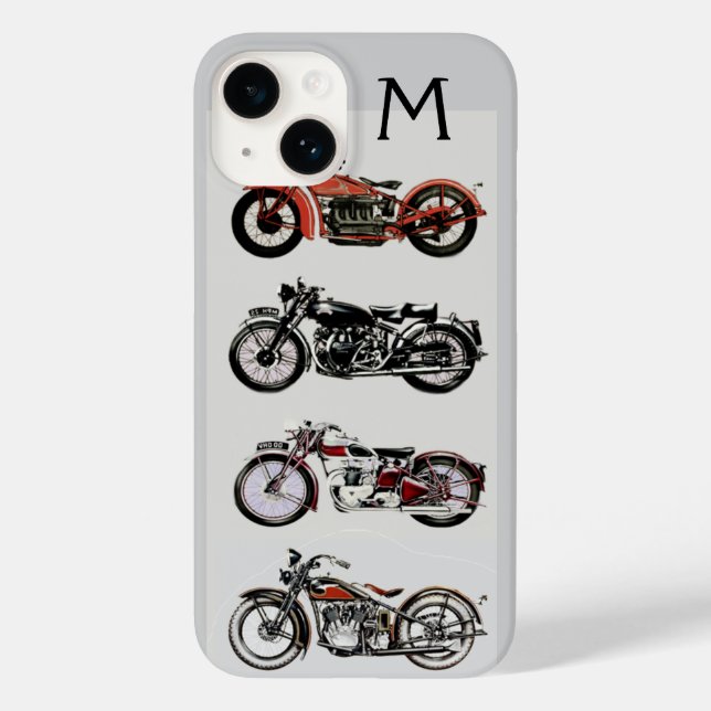 FUNDA DE Case-Mate PARA iPhone MOTOCICLETAS DE VINTAJE MONOGRAM (Reverso )