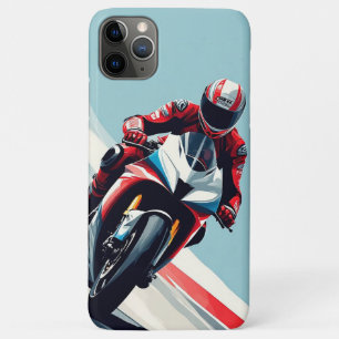 Funda Para iPhone 11 Pro Max Motociclismo de alta velocidad en la costa