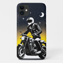Funda Para iPhone 11 Motociclista Con Máscara