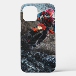 Funda Para iPhone 12 Pro Motociclista sucio tirando almohada