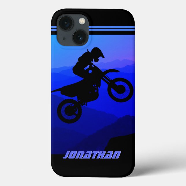 Funda De Case-Mate Para iPhone Motocross de ciclismo nocturno sucio personalizado (Reverso)