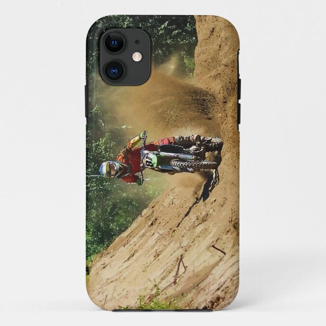 Funda De Case-Mate Para iPhone Motocross Dirt Bike Champion Race (Reverso)