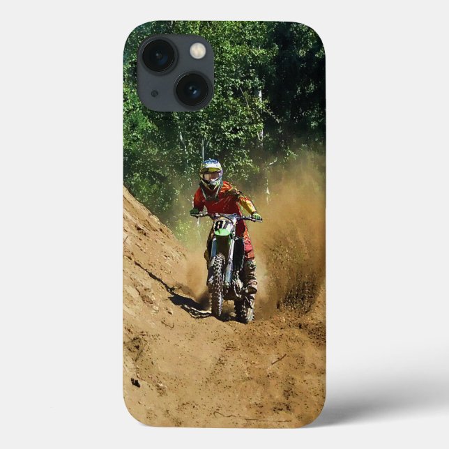 Funda De Case-Mate Para iPhone Motocross Dirt Bike Champion Race (Reverso)