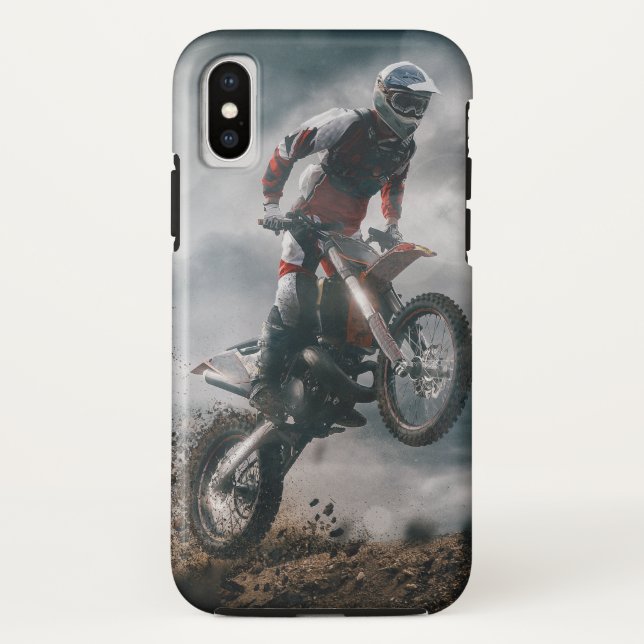 Funda De Case-Mate Para iPhone Motocross rider (Reverso)