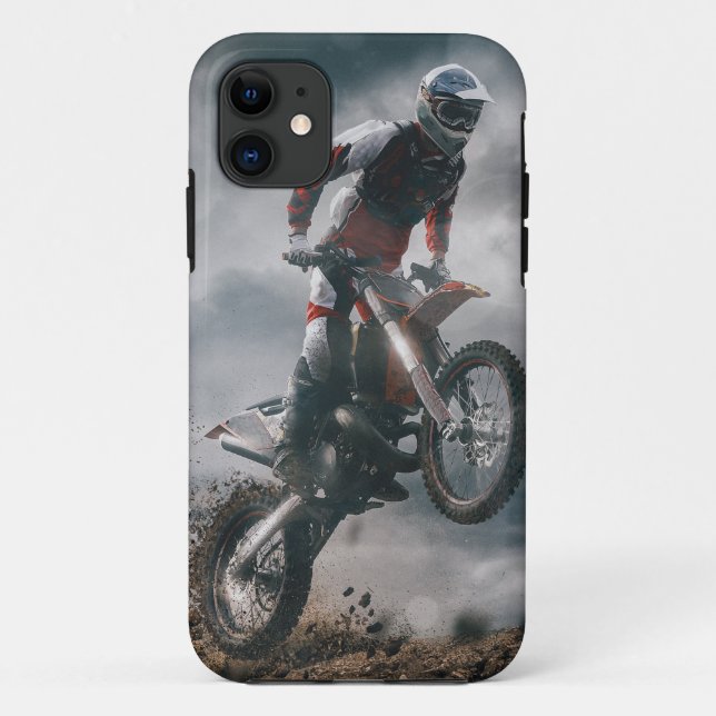 Funda De Case-Mate Para iPhone Motocross Rider (Reverso)