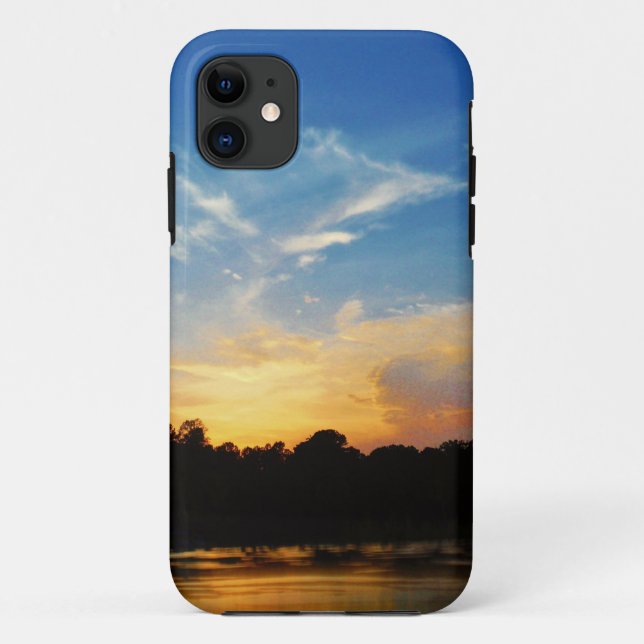 Funda De Case-Mate Para iPhone Mountain Lake Sunset (Reverso)