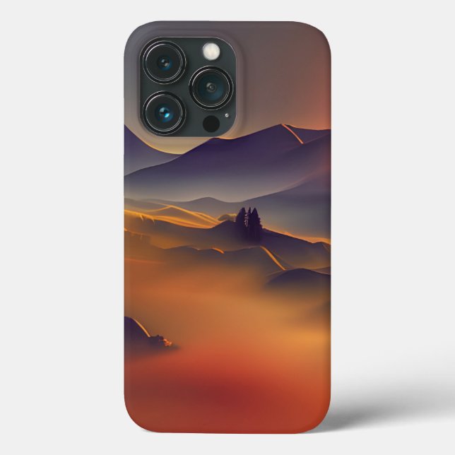 Funda De Case-Mate Para iPhone Mountain Sunset (Reverso )