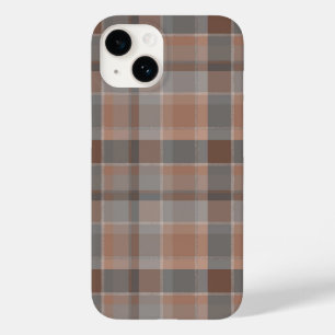 Funda Para iPhone 14 De Case-Mate Mousse de mocha y cuadros grises