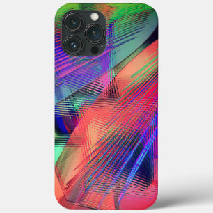 Funda Para iPhone 13 Pro Max Movimiento colorido de objetos desordenados en tal