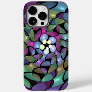 Funda Para iPhone 14 Pro Max De Case-Mate Movimientos coloridos Resumen Arte Fractal Trippy