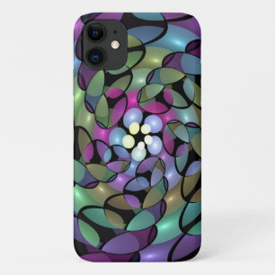 Funda Para iPhone 11 Movimientos coloridos Resumen Arte Fractal Trippy