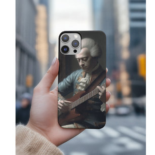 Funda Para iPhone 11 Mozart tocando la guitarra eléctrica