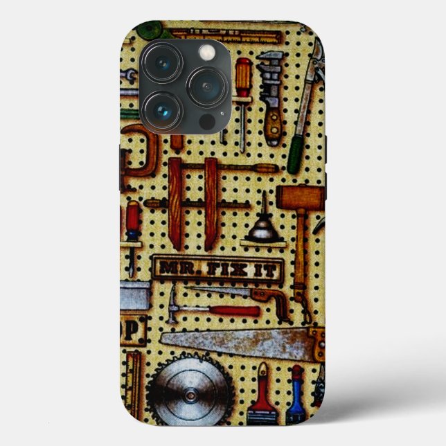 Funda De Case-Mate Para iPhone Mr. Fix It Handyman Tools (Reverso )