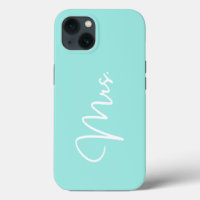 "Mrs.", estuche Turquoise para iPhone