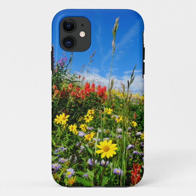 Funda De Case-Mate Para iPhone Mt. Flores silvestres (Reverso)
