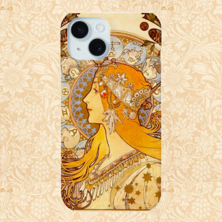 Funda Para iPhone 15 Mucha Zodiac