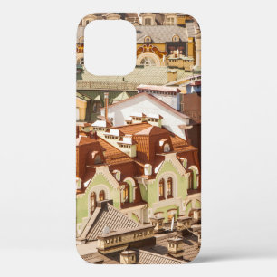 Funda Para iPhone 12 muchas casas coloridas y techos en el distrito de