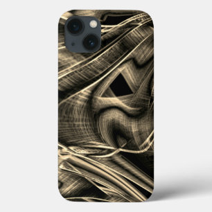 Funda Para iPhone 13 Mucho torcido que parece un pino quemado con ranur
