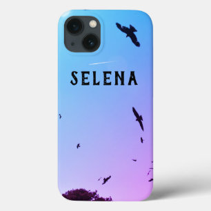 Funda Para iPhone 13 Muchos pájaros y un contragolpe y tu nombre