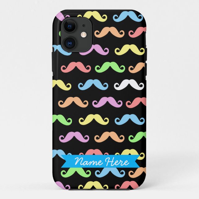 Funda De Case-Mate Para iPhone ¡Muchos Personalizables (negros)! (Reverso)