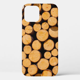 Funda Para iPhone 12 Muchos robles de madera Trunk Arboles de madera de