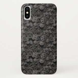 Funda Para iPhone X Muchos viejos engranajes o piezas metalizado