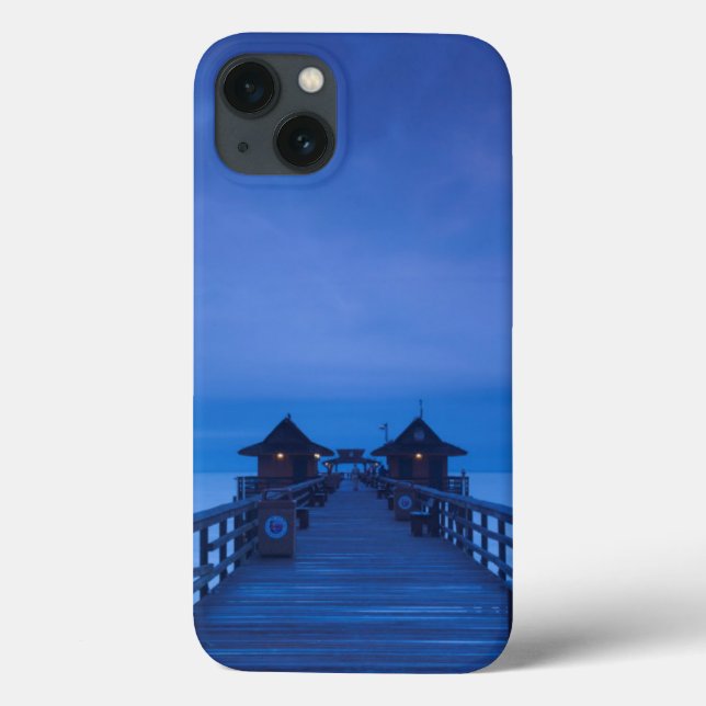 Funda De Case-Mate Para iPhone Muelle de Nápoles, amanecer (Reverso)