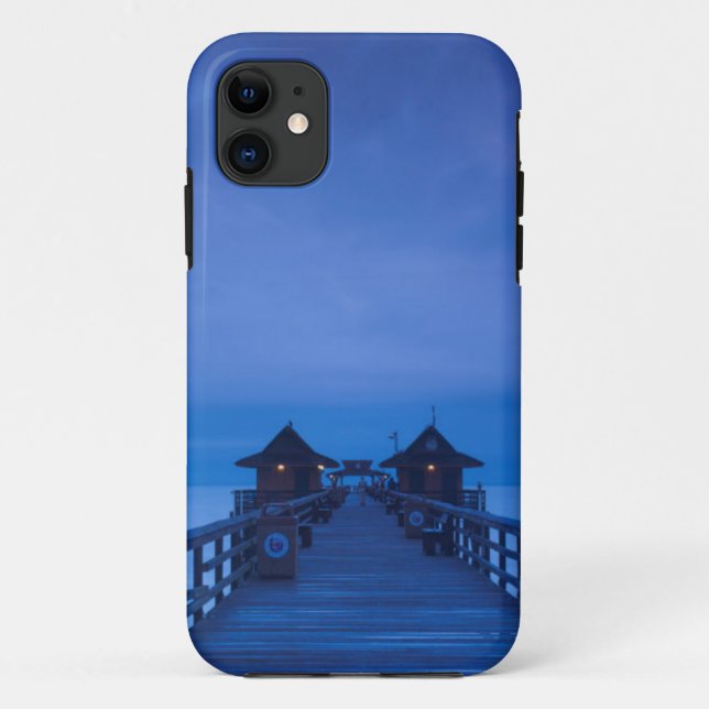 Funda De Case-Mate Para iPhone Muelle de Nápoles, amanecer (Reverso)