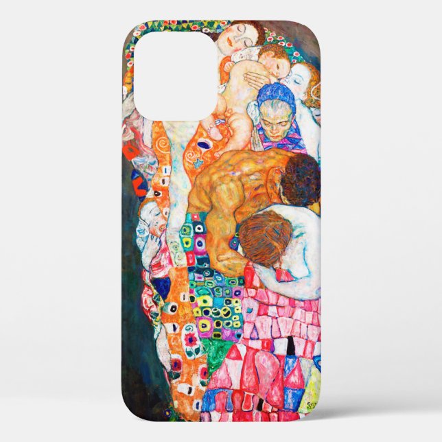 Funda De Case-Mate Para iPhone Muerte y vida, Gustav Klimt (Reverso )