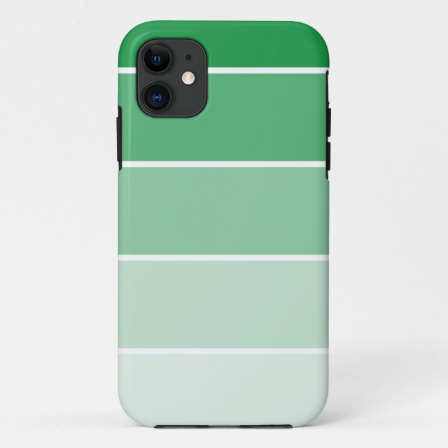 Funda De Case-Mate Para iPhone Muestras de pintura verde brillante (Reverso)