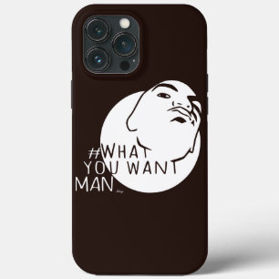 Funda Para iPhone 13 Pro Max Mug Shot marrón Etiquetar a tu hombre lo que qui