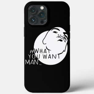 Funda Para iPhone 13 Pro Max Mug Shot negro Etiquetar a tu hombre lo que quie