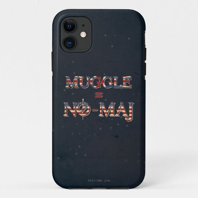 FUNDA DE Case-Mate PARA iPhone MUGGLE™ = NO-MAJ™ (Reverso)