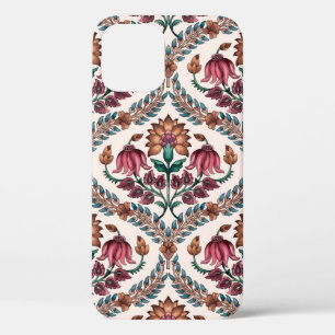 Funda Para iPhone 12 Mughalart tradicional sin soldadura, patrón, flora