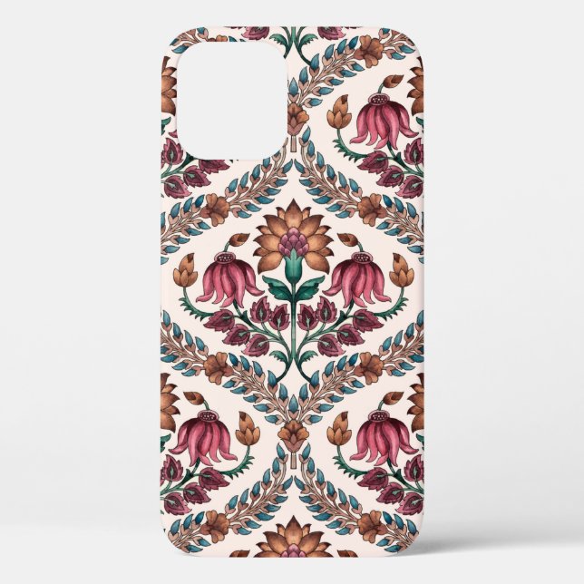 Funda De Case-Mate Para iPhone Mughalart tradicional sin soldadura, patrón, flora (Reverso )