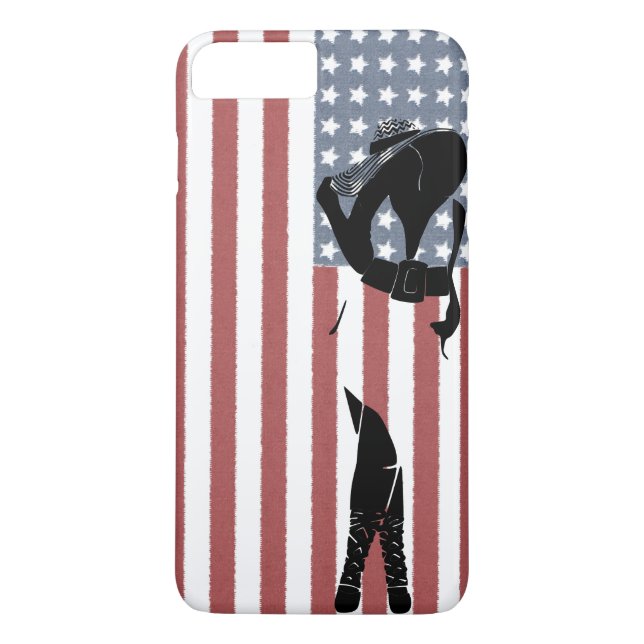 Funda De Case-Mate Para iPhone Mujer Americana (Reverso)