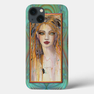 Funda Para iPhone 13 Mujer Bella y Distante Fantasía Arte Abstracto