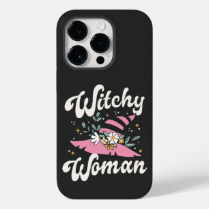 Funda Para iPhone 14 Pro De Case-Mate Mujer bruja divertida Bruja rosa Halloween