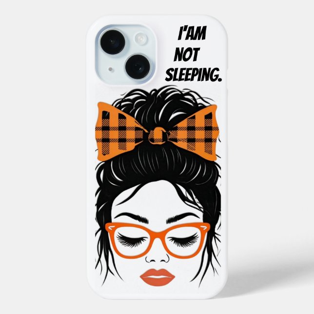 Funda De Case-Mate Para iPhone Mujer caprichosa con gafas de naranja (Reverso )