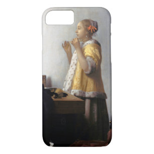 Funda Para iPhone 8/7 Mujer con collar de perla, Johannes Vermeer