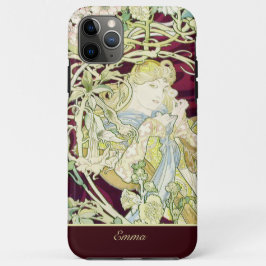 Funda Para iPhone 11 Pro Max Mujer con margarita - Alfonse Mucha