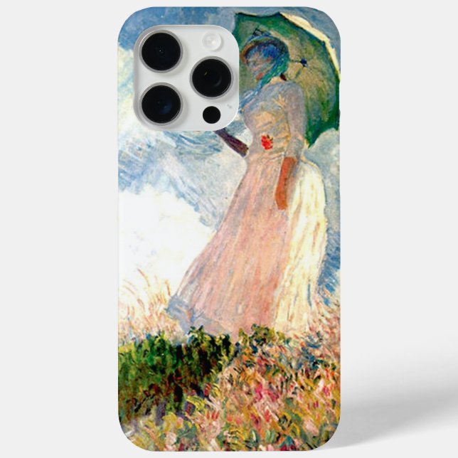 Funda De Case-Mate Para iPhone "Mujer con Monet del Paseo Parasol" (Reverso )