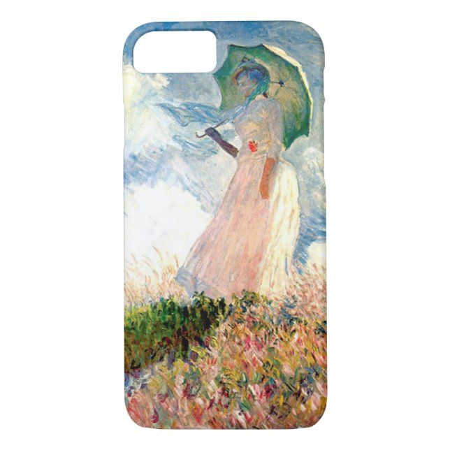 Funda De Case-Mate Para iPhone "Mujer con Monet del Paseo Parasol" (Reverso)