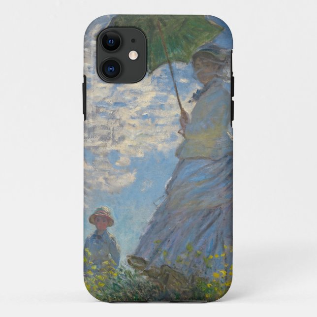 Funda De Case-Mate Para iPhone Mujer de Claude Monet con un parasol 1875 (Reverso)