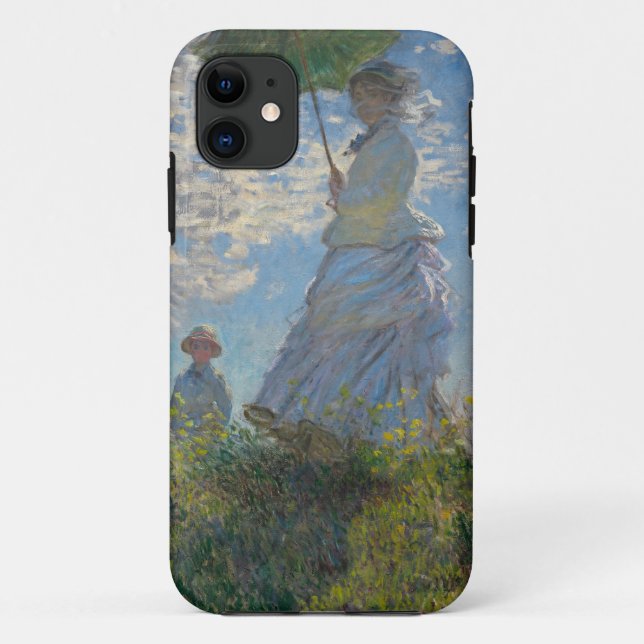 Funda De Case-Mate Para iPhone Mujer de Claude Monet con un parasol 1875 (Reverso)