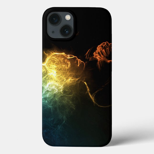 Funda De Case-Mate Para iPhone Mujer de humo (Reverso)