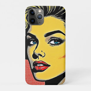 Funda Para iPhone 11 Pro Mujer de Pop Art Negrita Definida