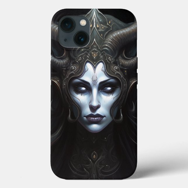 Funda De Case-Mate Para iPhone Mujer Demonio Reina arte de fantasía oscuro (Reverso )