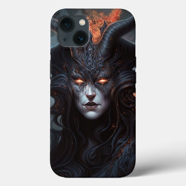 Funda De Case-Mate Para iPhone Mujer Demonio Reina arte de fantasía oscuro (Reverso )